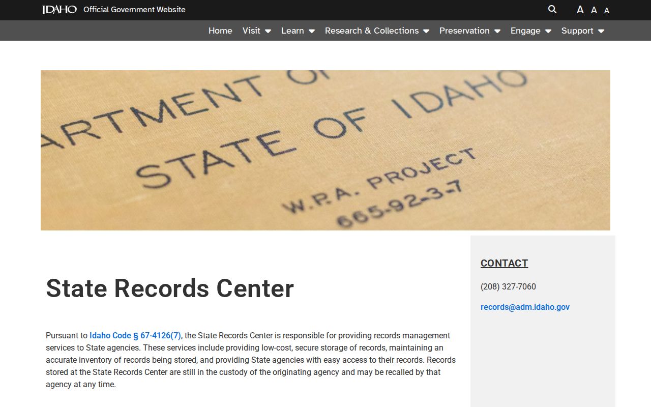 Idaho State Archives route for older Lincoln County arrest records